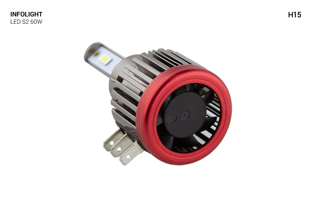Комплект світлодіодних ламп Infolight S2 H15 60W - фото 5