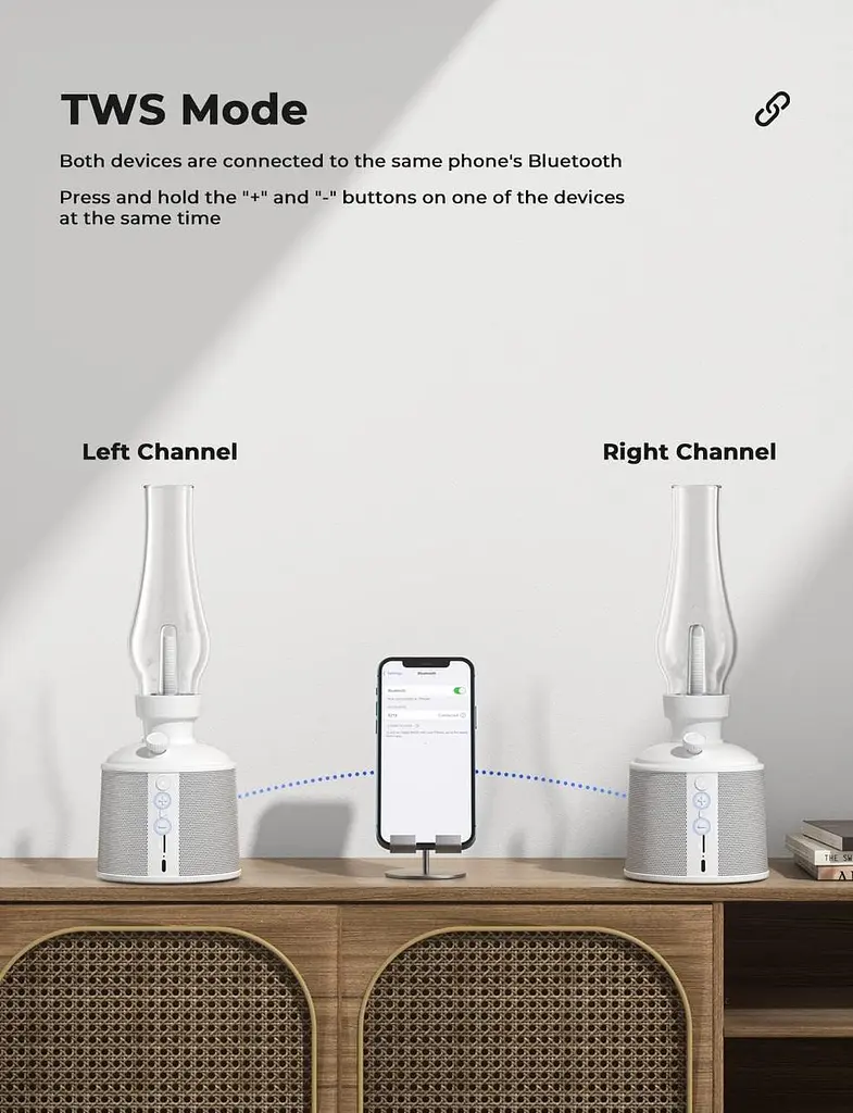 Bluetooth-динамік GOLUMUP з підсвічуванням, настільна лампа 2700K Світлодіодний динамік Bluetooth з нескінченним затемненням, ауді - фото 5