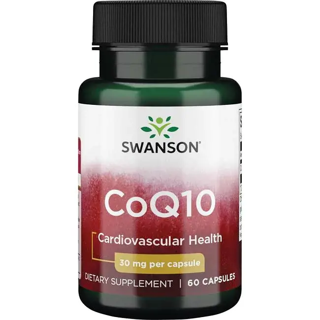 Натуральна добавка Swanson CoQ10 30 mg, 60 капсул