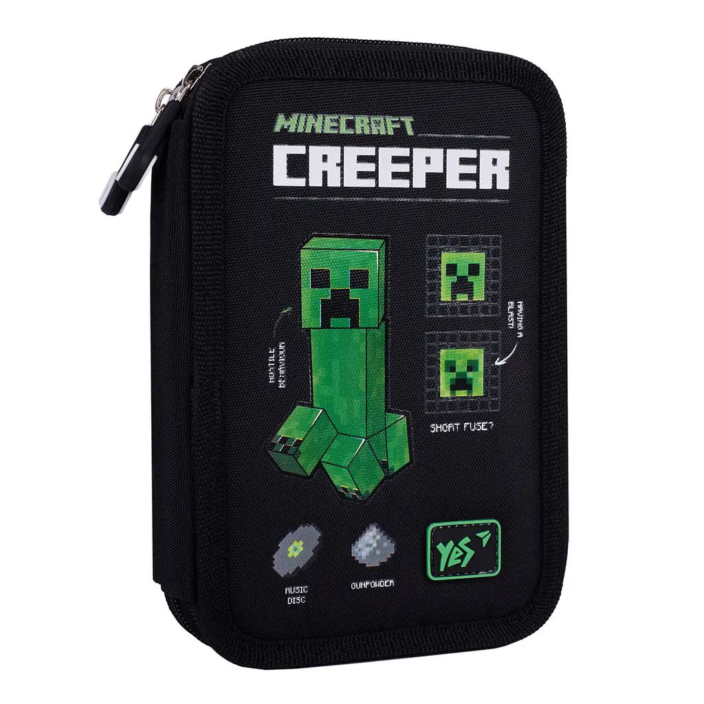 Шкільний пенал твердий подвійний Yes Minecraft World HP-01 - фото 2