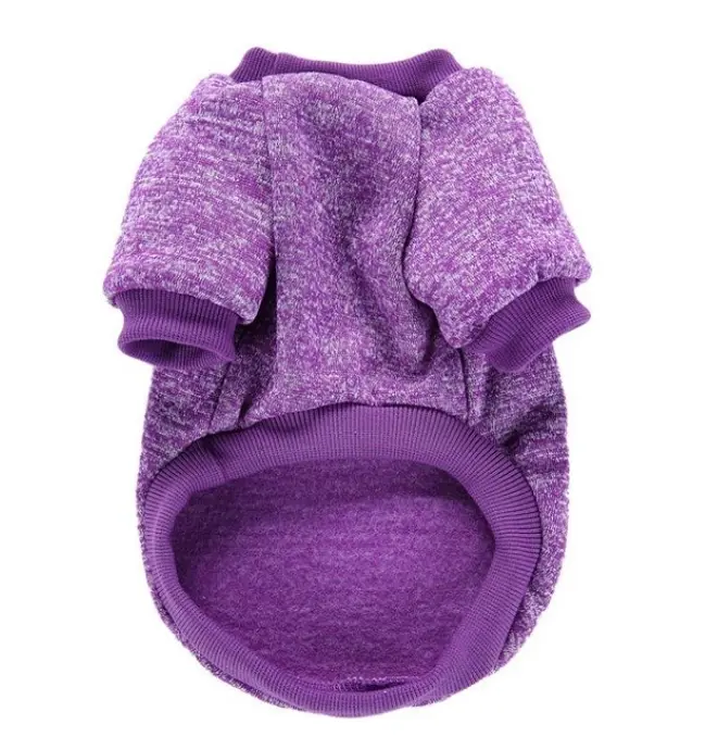 Кофта для собак та котів EcoToys Purple XS ряба фіолетова A: 20 см B: 31 см C: 19 см 7092 - фото 2