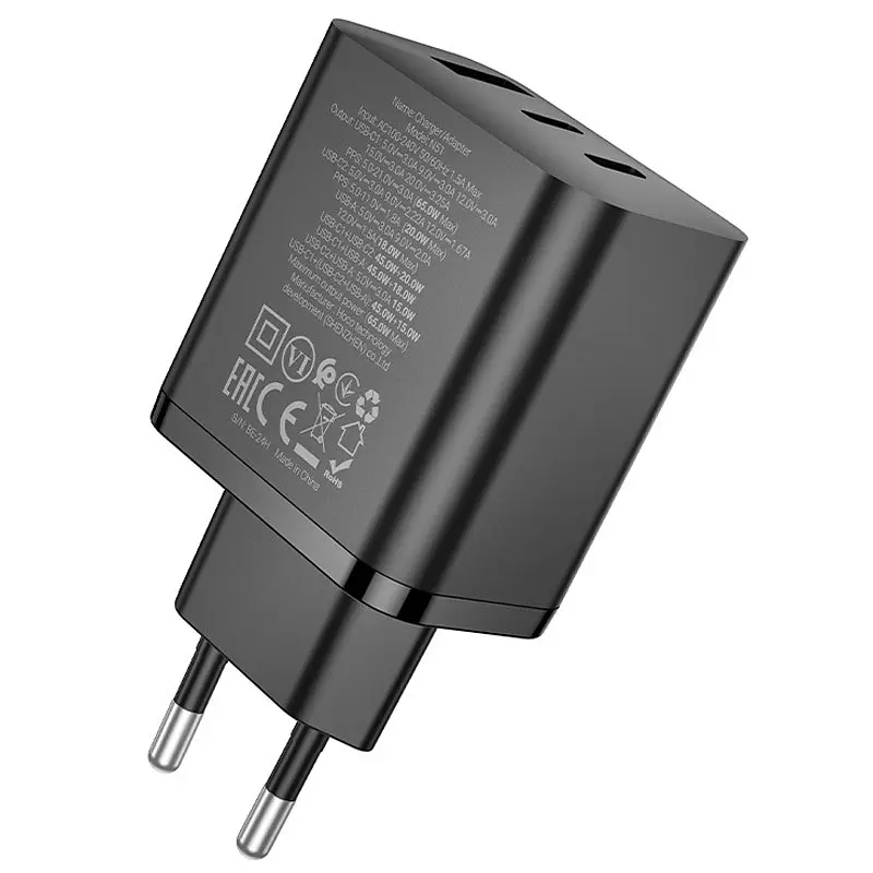МЗП Hoco N51 Scenery PD65W (1USB-A/2C) Black - фото 2