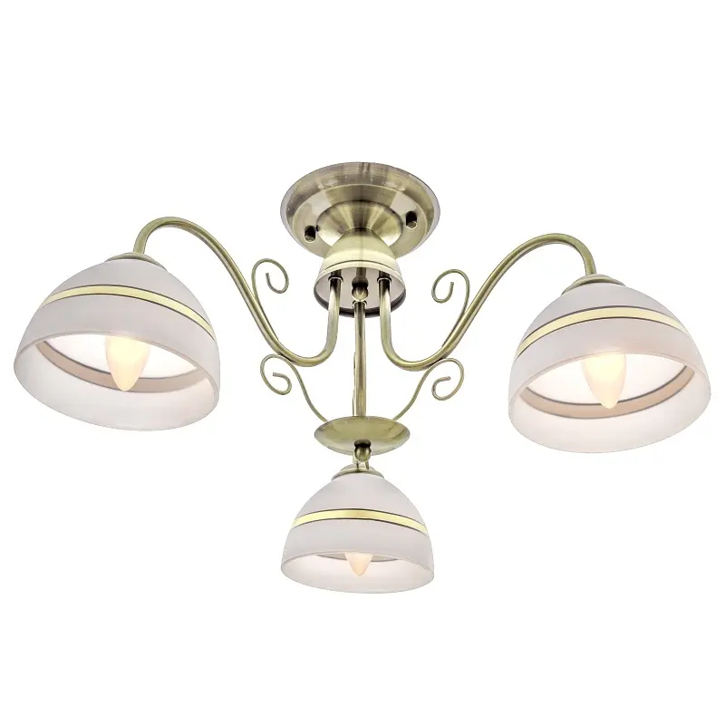 Люстра потолочная Brille классическая в зал E27 60W BZ (LK-570C/3) - фото 5