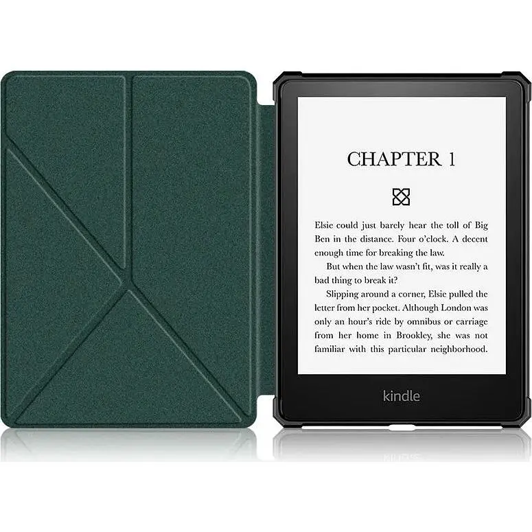 Чехол-книжка BeCover Ultra Slim Origami для Amazon Kindle Paperwhite 11th Gen 2021 Dark Green (707220) [100912] - фото 2