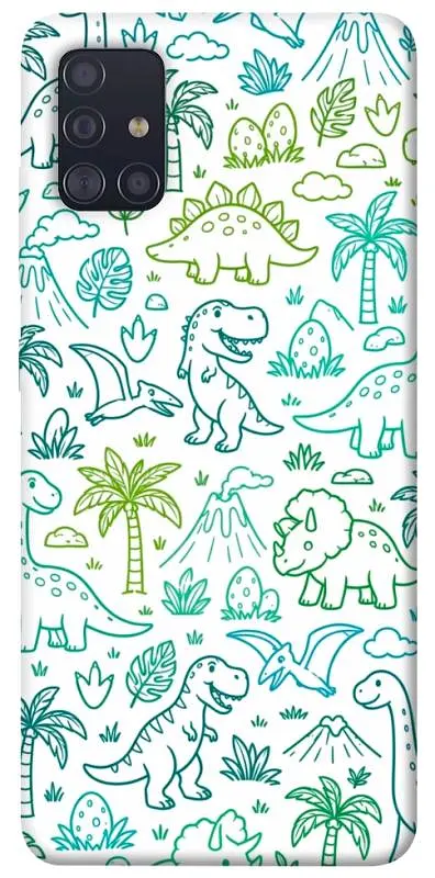 TPU чохол Demsky Dino pattern для Samsung Galaxy A51