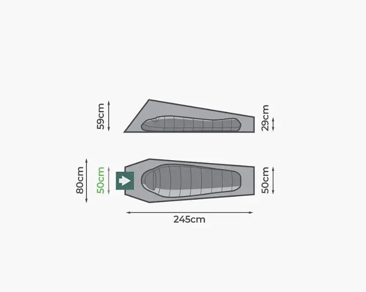 Намет одномісний Highlander Falcon Bivi Tent Pine Green (TEN165-PG) - фото 7