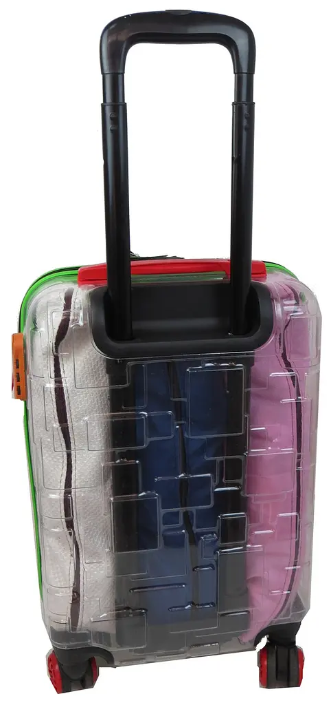 Прозора мала пластикова валіза + комплект органайзерів 42L My Luggage 55х34х25 см sum0026756 - фото 5