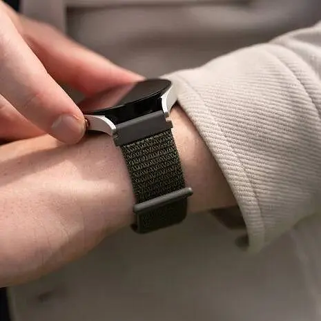 Ремінець нейлоновий на липучці BeWatch для Samsung Galaxy Watch 4/5/6 Хакі (1011316.4UW) - фото 4