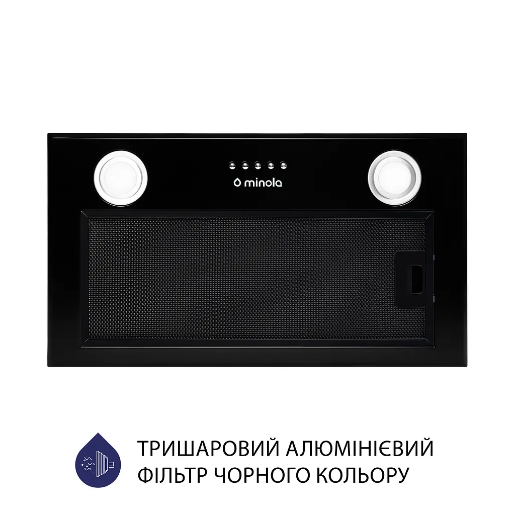 Витяжка повновбудована MINOLA HBI 5222 BLF 700 LED - фото 3