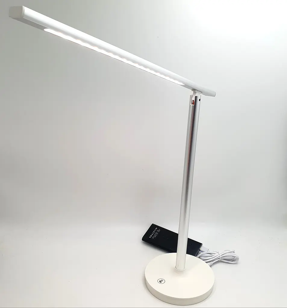 Світлодіодна LED настільна лампа, металева, 45 см, сенсорна, працює від USB, 3 рівні регулювання яскравості UKC FX-022 - фото 4