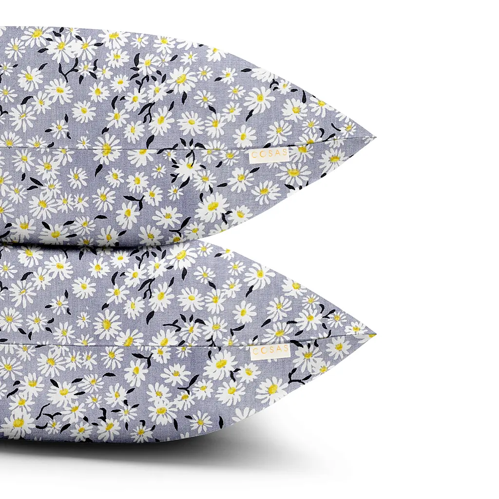 Набір наволочок Cosas Chamomile 40х60 см сірий (SetPillow_Daisy_40x60) - фото 3