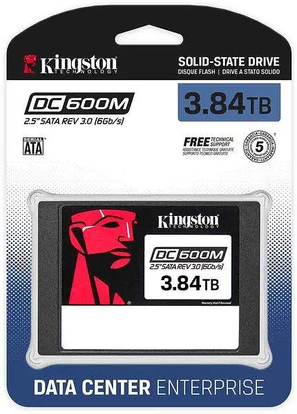Накопитель SSD Kingston DC600M 3840GB 2.5" SATA 3 TLC SEDC600M/3840G - фото 2