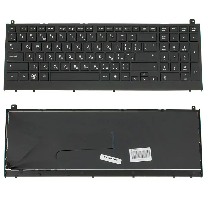 Клавіатура для ноутбука HP (ProBook: 4520, 4520S, 4525, 4525S) rus, black, з фреймом - фото 2