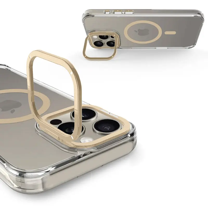 Чохол TPU Space Case Apex with MagSafe для Apple iPhone 16 Pro Max (6.9") Gold - фото 6