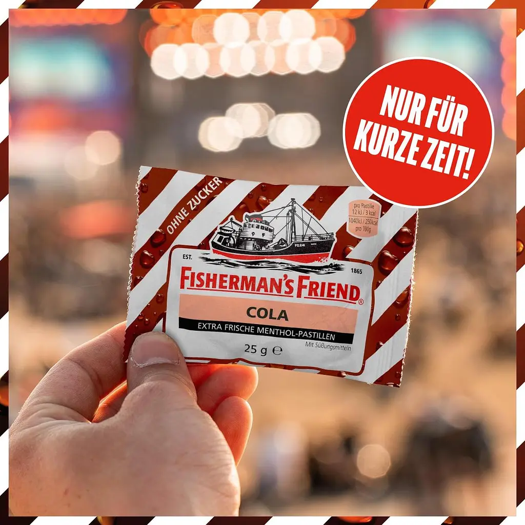 Льодяники Fisherman's Friend Cola Storage без цукру 25г - фото 2