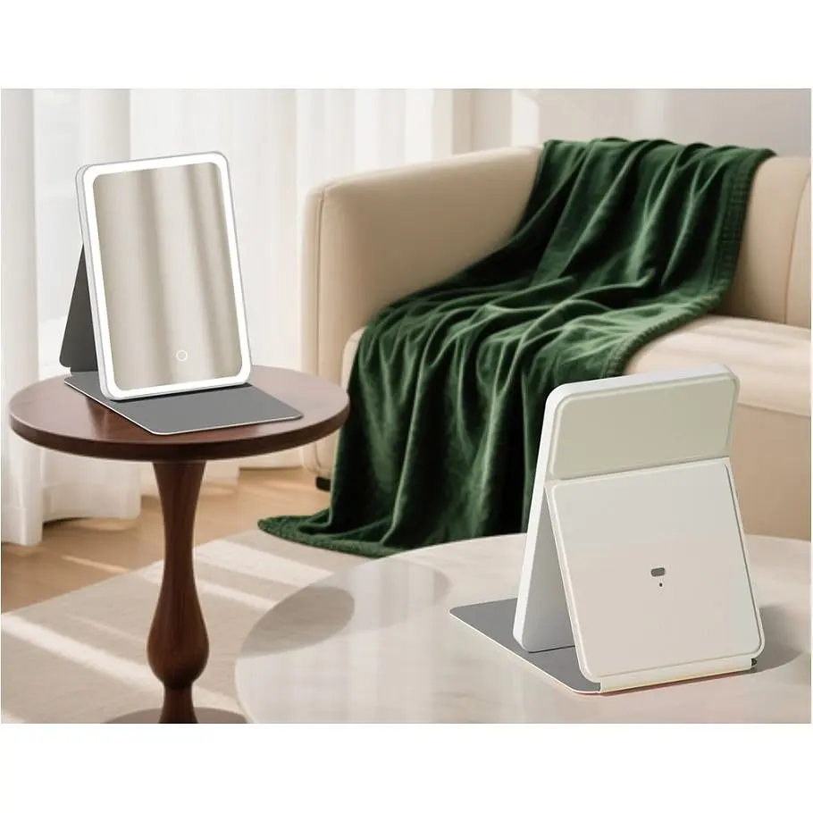 Дзеркало для макіяжу DOCO Daylight Portable Flat Mirror Pro White (FM008W) [162478] - фото 9