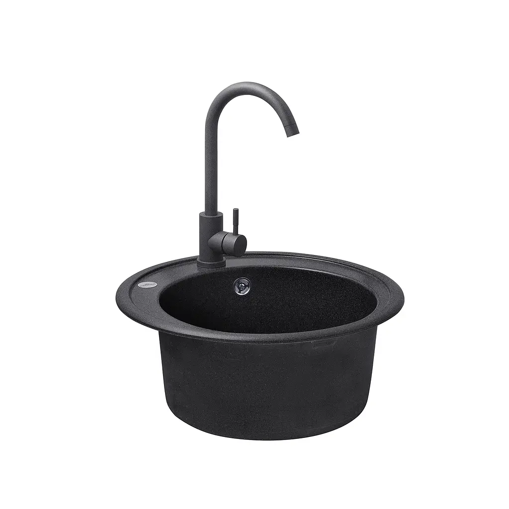 Кухонна мийка Kroner KRP Komposit GRB - 510 (CV027408) - фото 4