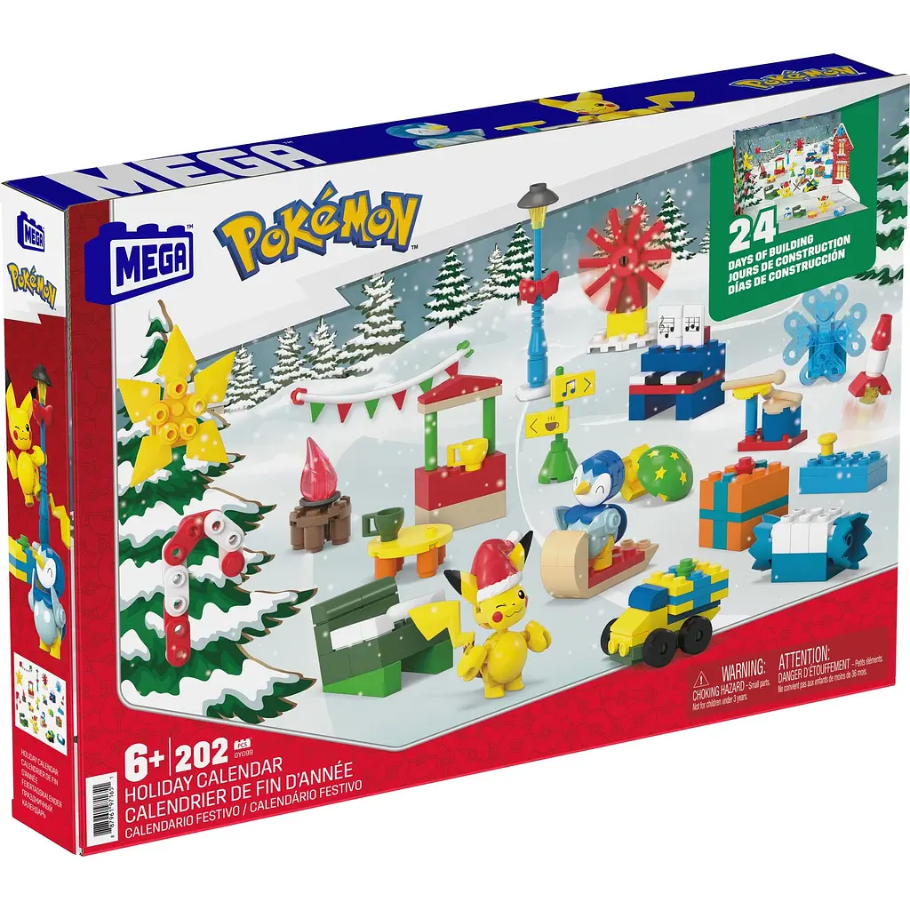 Игровой набор Mega Construx Адвент-календарь Зимние приключения Покемонов (GYG99) - фото 4
