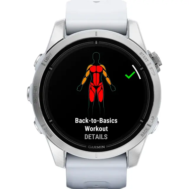 Смарт-годинник Garmin Epix Pro [Gen 2] Standard Edition 42mm Silver with Whitestone Band [010-02802-00] [86539] - фото 8