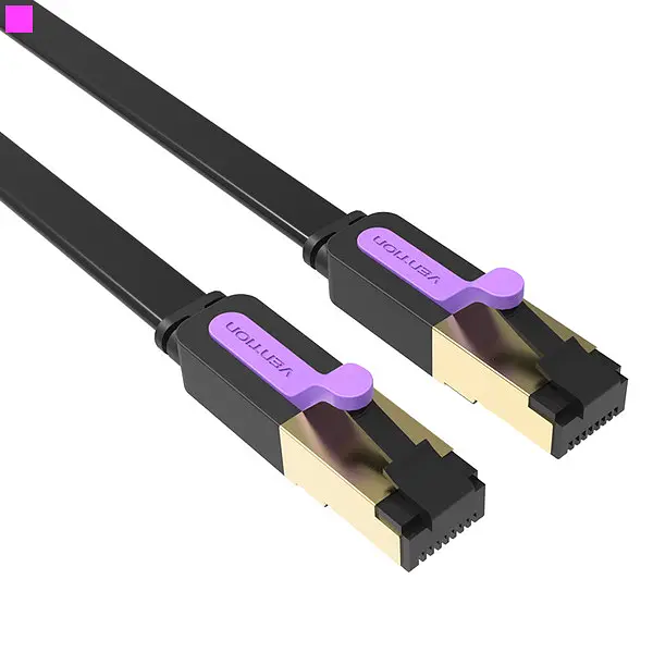 Патч-корд Vention CAT7 SSTP Ethernet, 5 m, Чорний (ICDBJ) - фото 2