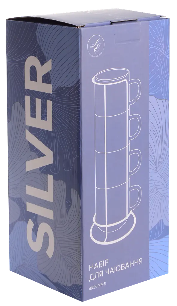 Набор чашек на подставке Silver LIMITED EDITION kuh0015891 - фото 6