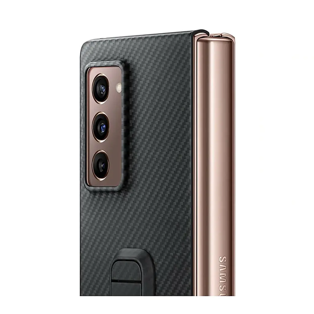 Чохол оригінальний з підставкою Aramid Standing Cover EF-XF916SBEFRU Samsung Galaxy Z Fold2 Black - фото 8