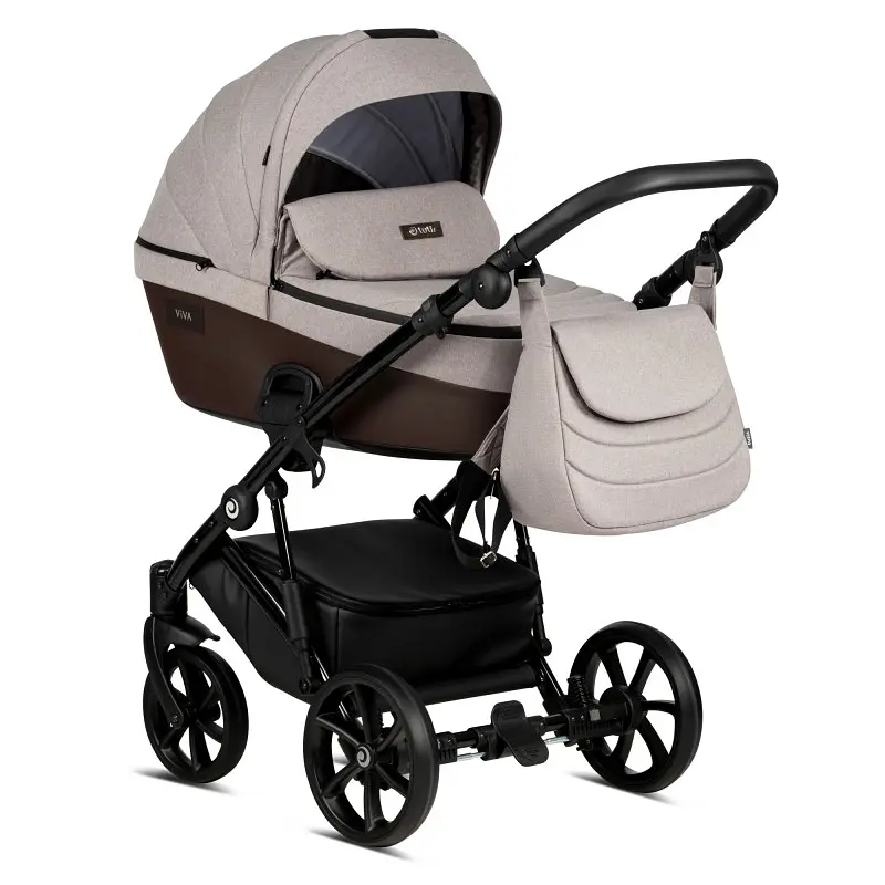 Коляска універсальна Tutis Viva 4 2 в 1 Leather Warm grey - фото 2