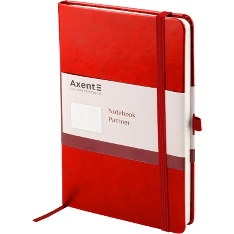 Блокнот Axent Partner Lux, 125х195 мм, 96 арк., клітинка, червоний (8202-06-A) - фото 2