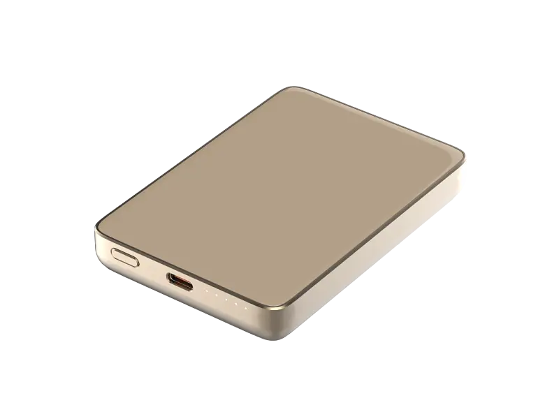 Зовнішній акумулятор (Power Bank) ATRIA WPD-W72G 10000mAh Gold - фото 2