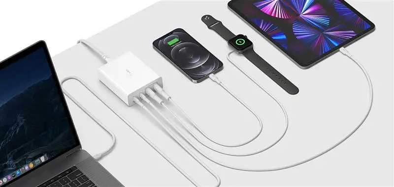 Мережевий зарядний пристрій Belkin Home Charger 108W Dual USB-С/USB-A (WCH010VFWH) - фото 7
