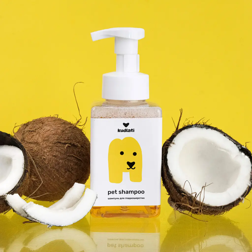 Шампунь-пінка Kudlati для гладкошерстих улюбленців 450 мл - фото 3