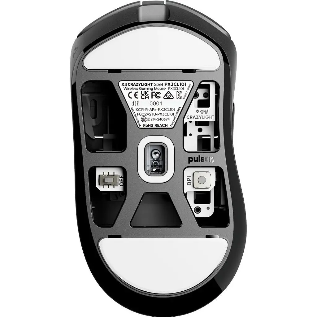 Миша Pulsar X3 CrazyLight Mini Black (PX3RCL101) [166316] - фото 2