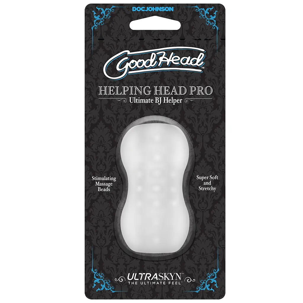 Мастурбатор Doc Johnson GoodHead - Helping Head Pro - Frost - фото 2