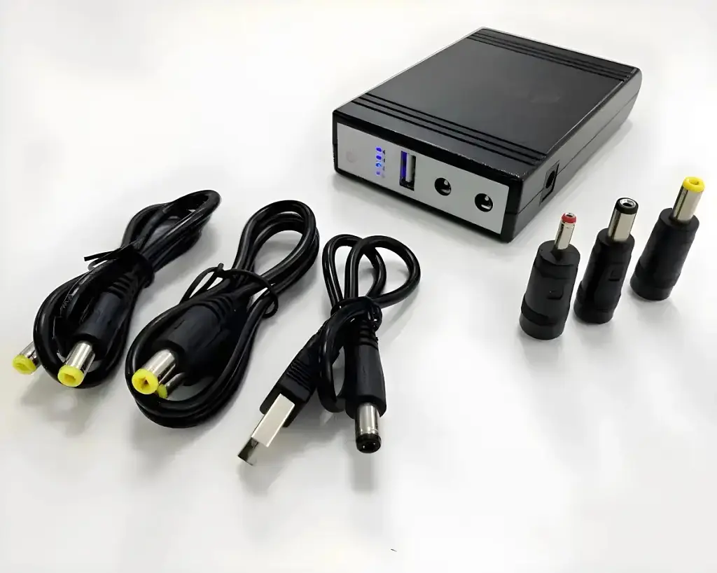 Павер банк - ИБП для роутера терминала WGP Mini UPS 8800 mAh черный - фото 2