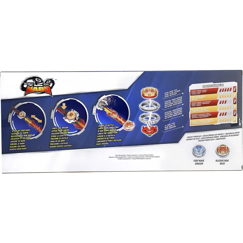Дзига Auldey Infinity Nado VI Proskill Pack Blazing War Bear (EU654212) - фото 4