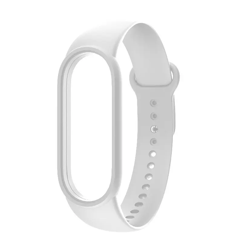 Ремінець для фітнес-браслета Lemfo для Xiaomi Mi Band 5 і 6 білий - фото 2