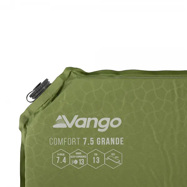 Килимок самонадувний Vango Comfort 7.5 Grande Herbal (SMQCOMFORH09M1K) - фото 3