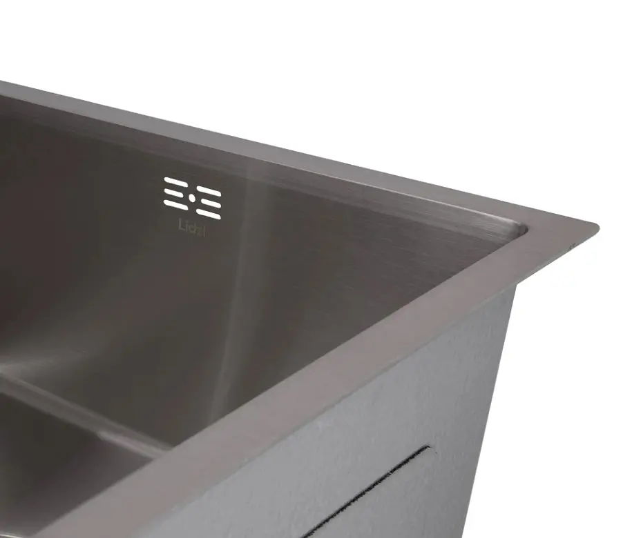 Мийка для кухні інтегрована Lidz Handmade H4843 Brushed Steel 3,0/1,0 мм LDH4843BRU49441 - фото 5