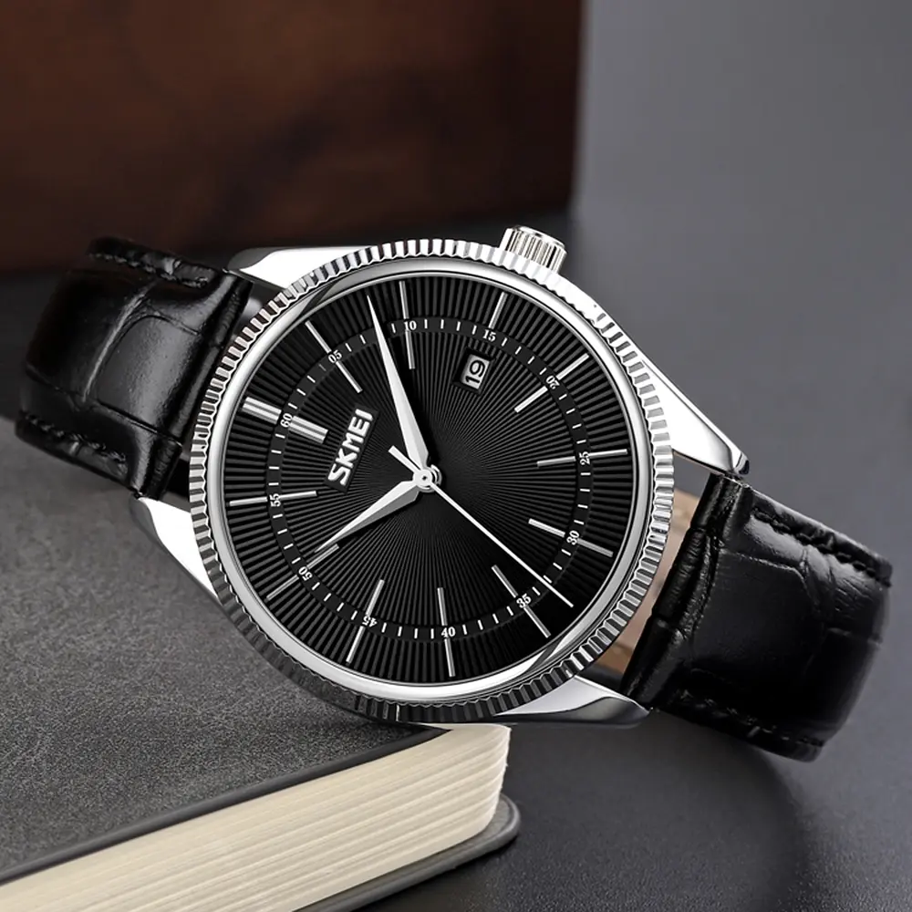 Наручний годинник чоловічий 9298SIBKBK Silver Black-Black Skmei acs0029786 - фото 4
