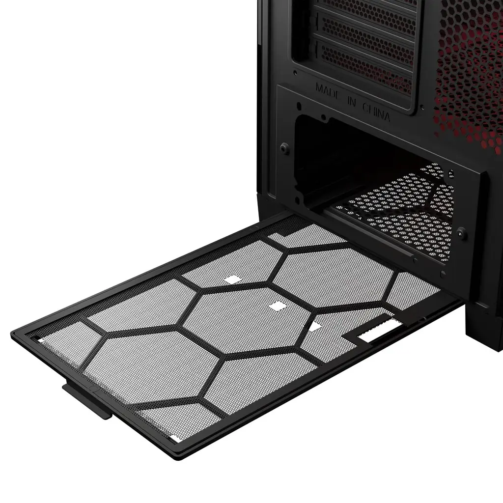 Корпус Modecom VOLCANO EXPANSE S ARGB 4x140 мм fans MIDI USB 3.0x2+TYPE-C BLACK без БЖ ATX (AT-EXPANSE-SG-10-000000) - фото 7