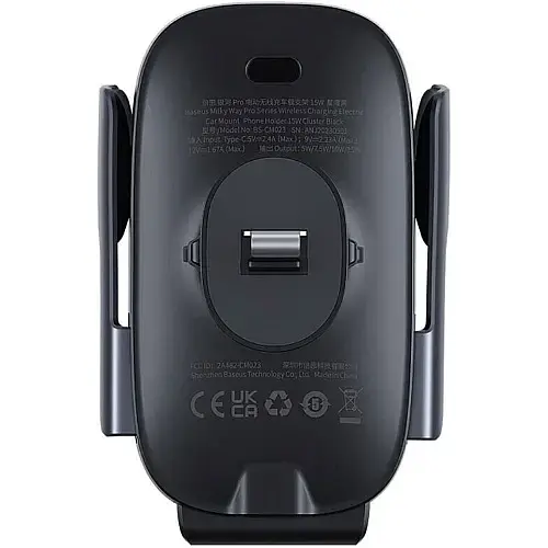 Автомобільний тримач холдер із БЗП Baseus Xiaomilky Way Pro Series Wireless Charging Electric Car Mount Phone Holder C40357000111-00 - фото 3
