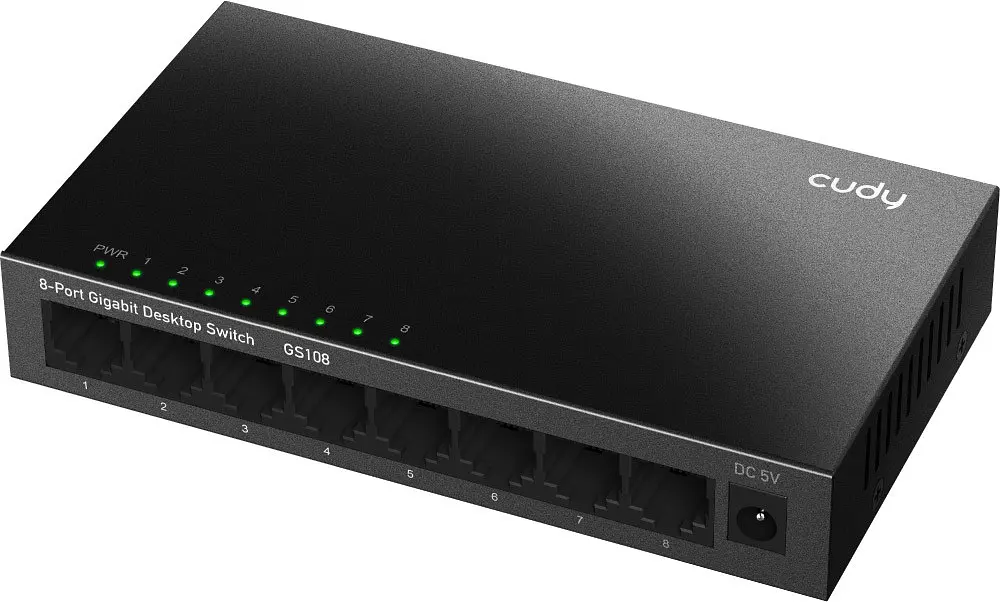 Комутатор Cudy GS108, 8 портовий Gigabit Metal Desktop Switch - фото 2