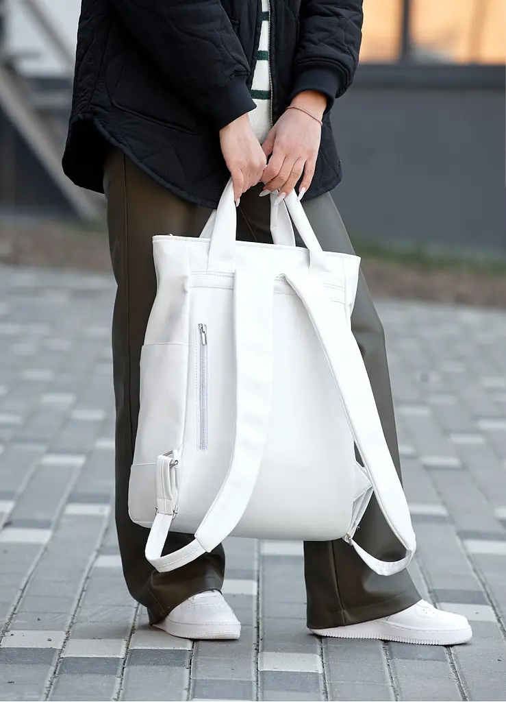 Сумка Sambag Shoper RCH біла 43 х 31 х 15 см (93591008) - фото 8