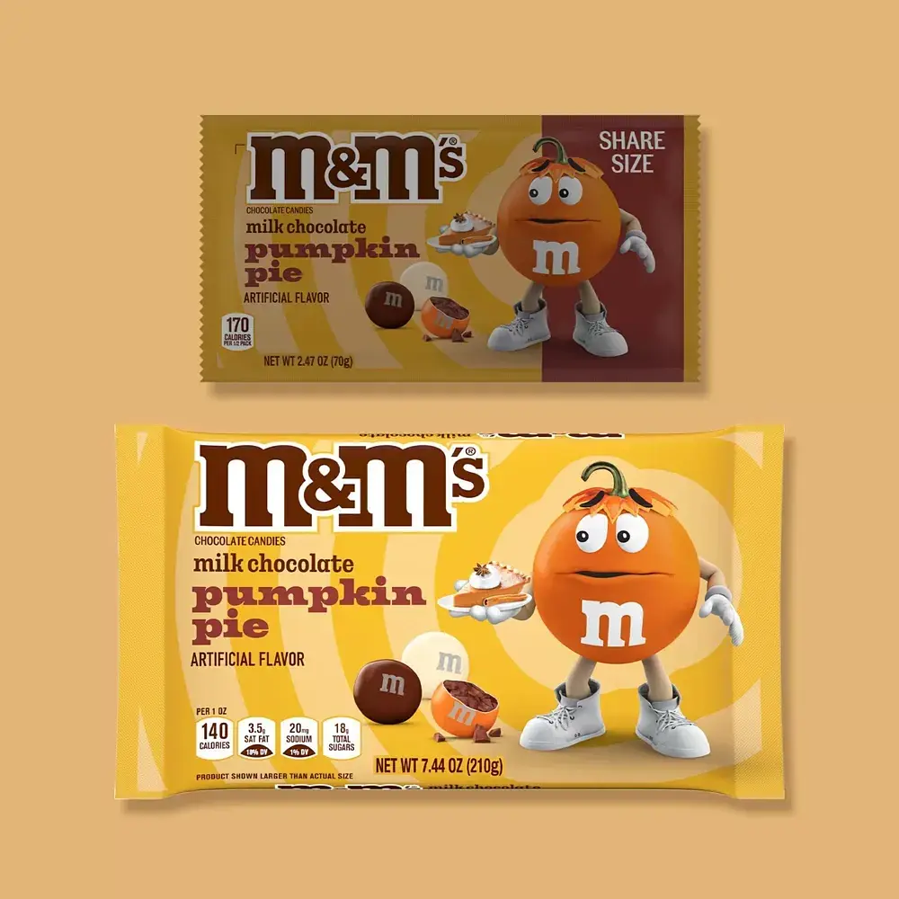 Драже M&M's Halloween Milk Chocolate Pumpkin Pie Candy 210 г - фото 6