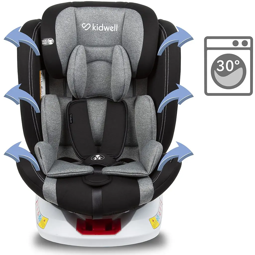 Автокресло Kidwell Orbit Isofix 0-36 кг Black - фото 10