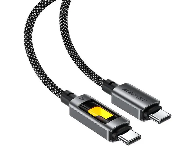 Кабель USB Type-C Acefast C21-03 USB Type-C to USB Type-C 2.0 60W 1.2m Black (6974316284666) - фото 4