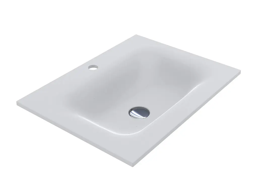 Умивальник Miraggio Jessel 600 matt 0000747, Білий матовий - фото 4