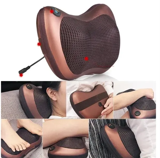 Роликовий масажер VigohA для спини та шиї Massage pillow - фото 8