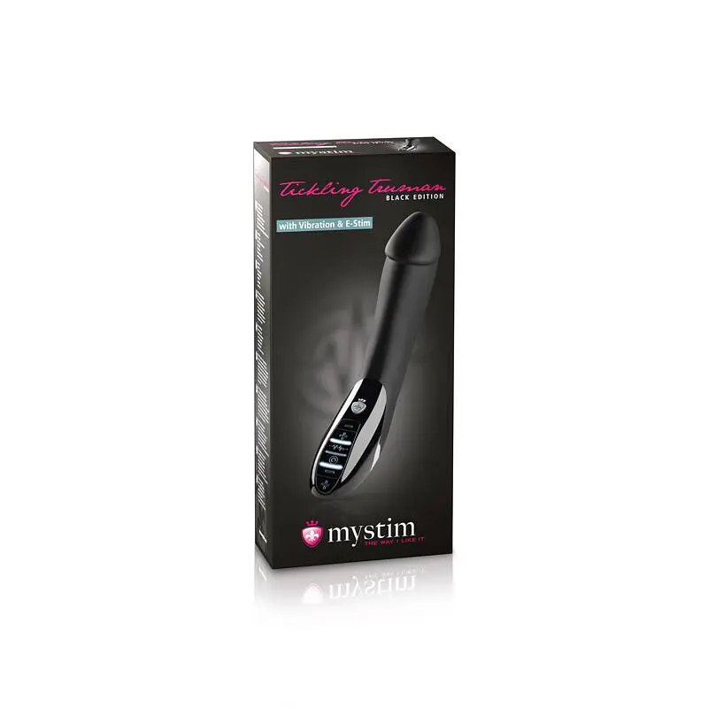 Вібратор з електростимуляцією Mystim Tickling Truman eStim Black, міостимулятор - фото 12