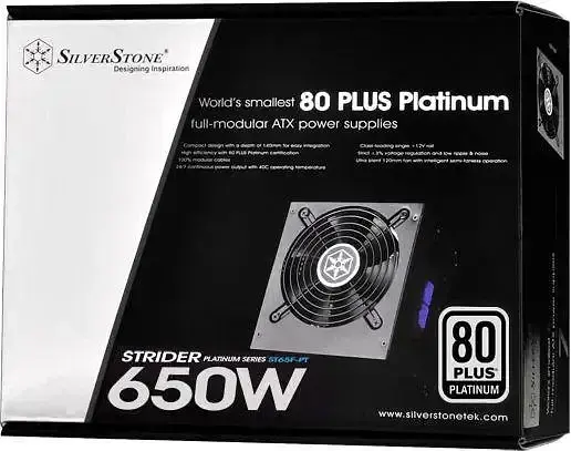 Блок питания SilverstOne ST65F-PT 650W (SST-ST65F-PT) - фото 9